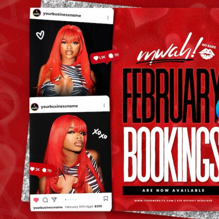 February Valentines Flyer - Digital Product Store