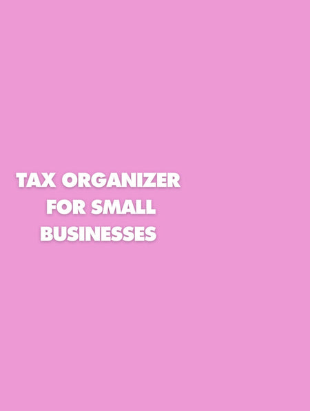 Tax Organizer For Small Business - Digital Product Store