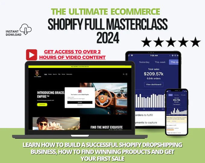 Dropshipping Masterclass - Digital Product Store