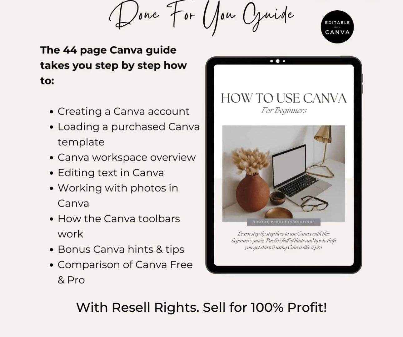 Canva Crash Course for Beginners - Digital Product Store