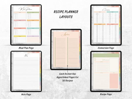 Plr Digital Recipe Planner - Digital Product Store