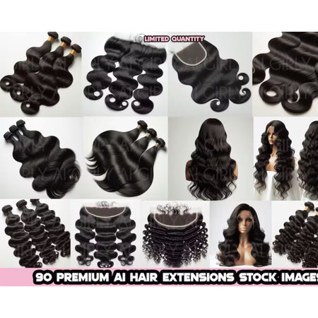 Hair Extension Stock Photos - Digital Product Store