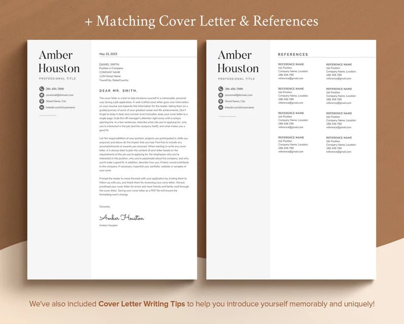 Professional Resume Template - Digital Product Store