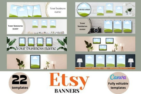 Etsy Banner Template - Digital Product Store