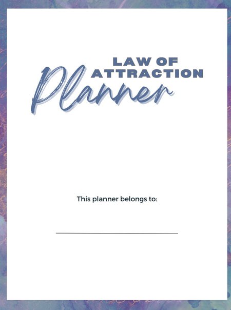 Law Of Attraction Planner - Digital Product Store