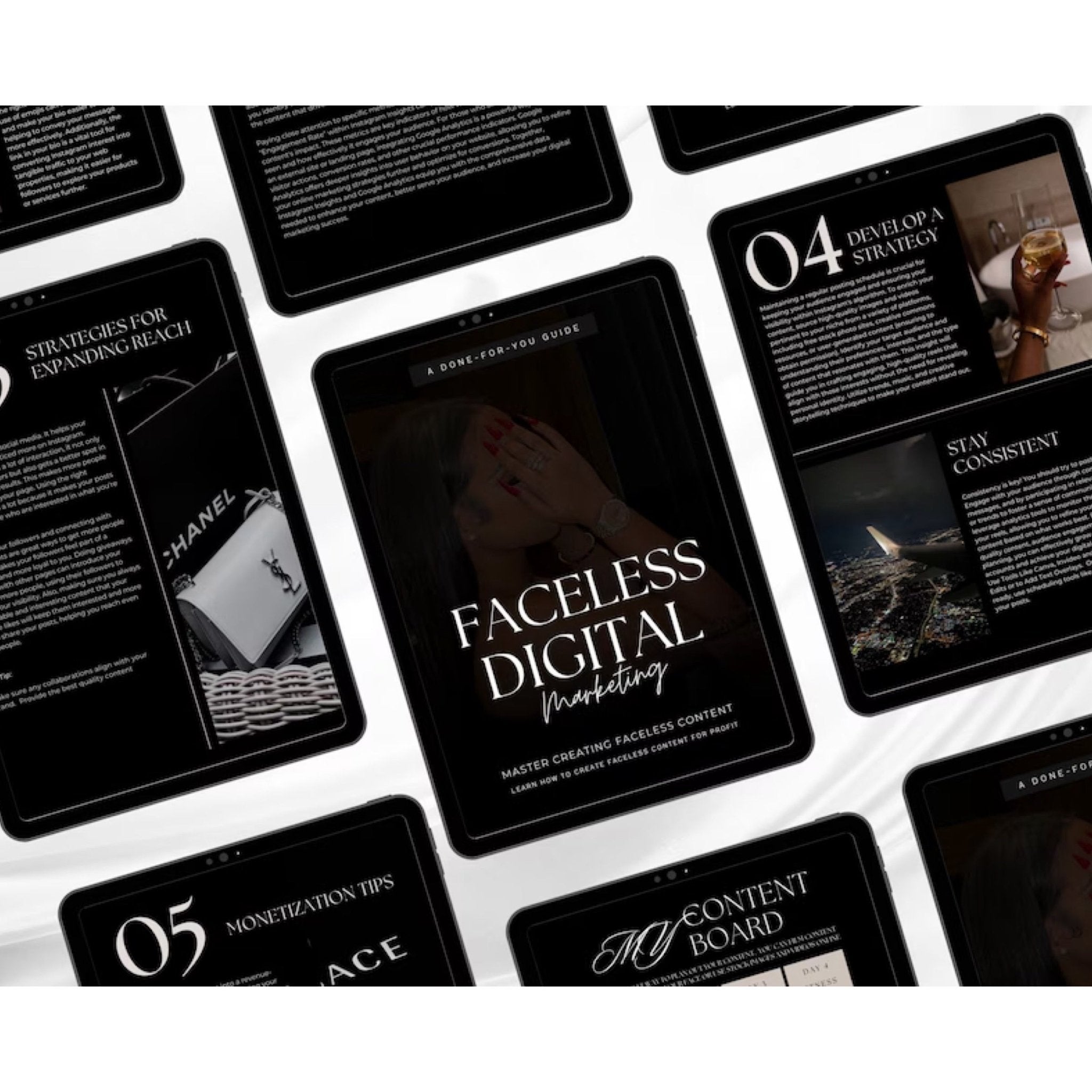 Faceless Digital Marketing Ebook Guide - Digital Product Store
