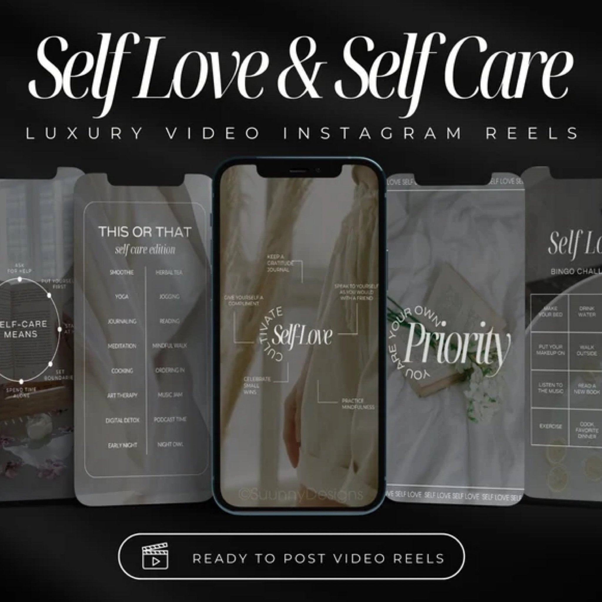 Self Care Instagram Video Reels - Digital Product Store