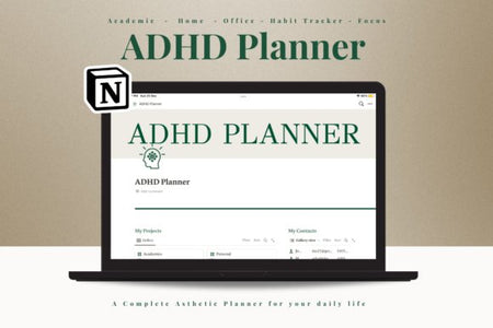 Adhd Free Notion Template - Digital Product Store